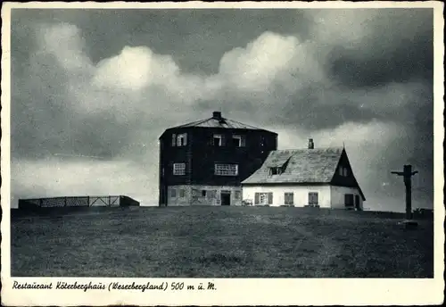 Ak Köterberg Lügde im Weserbergland, Köterberghaus, Gasthof