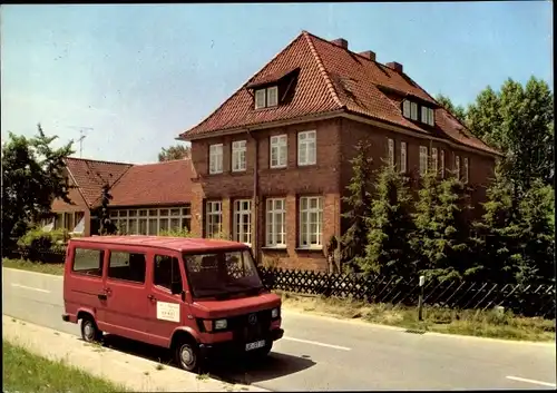 Ak Weste in der Lüneburger Heide, Alten- und Pflegeheim, roter PKW, Inh. Harald Lüdecke