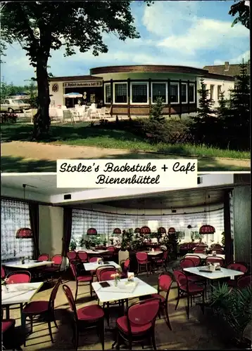 Ak Bienenbüttel in der Lüneburger Heide, Stolze's Backstube und Café, Schützenallee 30