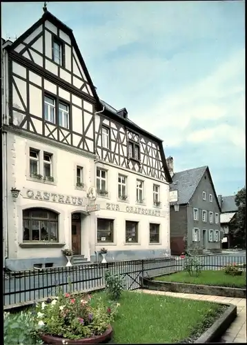 Ak Brauneberg an der Mosel, Gasthof Zur Grafschaft, Geschw. Thees