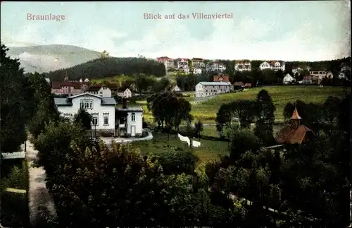 Ak Oderbrück Braunlage im Oberharz, Blick auf das Villenviertel