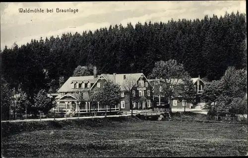 Ak Braunlage im Oberharz, Waldmühle