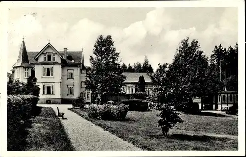 Ak Hahnenklee Bockswiese Goslar, Hotel Tannhäuser mit Garten, A. Kreuzig