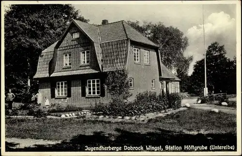 Ak Dobrock Wingst in Niedersachsen, Jugendherberge, Station Höftgrube