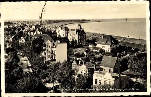 Ak Cuxhaven Döse in Niedersachsen, Strichweg, Grüner Strand