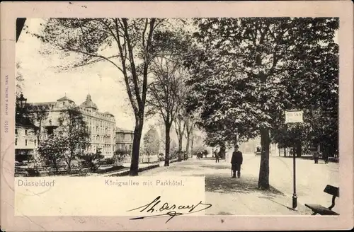 Ak Düsseldorf am Rhein, Königsallee, Parkhotel