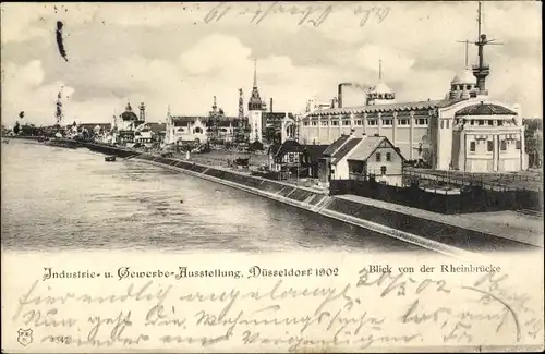 Ak Düsseldorf am Rhein, Industrie und Gewerbeausstellung 1902