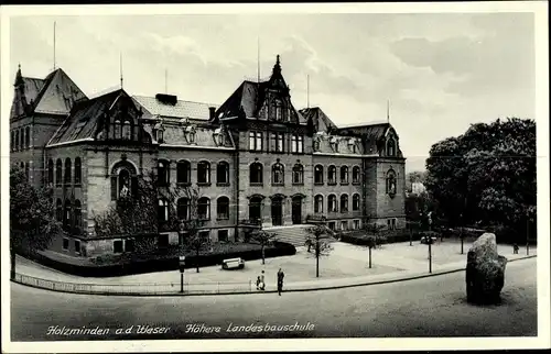 Ak Holzminden an der Weser, Höhere Landesbauschule