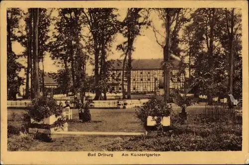 Ak Bad Driburg in Westfalen, Konzertgarten