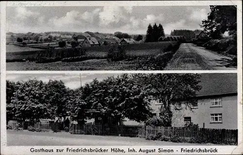 Ak Friedrichsbrück Hessisch Lichtenau in Hessen, Gasthaus zur Friedrichsbrücker Höhe