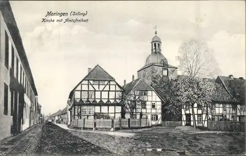 Ak Moringen Niedersachsen, Kirche mit Amtsfreiheit