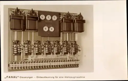 Ak Reklame, Fanal Steuerungen, Einbausteuerung für eine Werkzeugmaschine