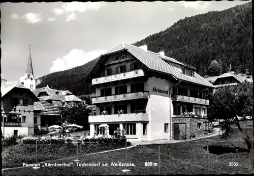 Ak Techendorf Weißensee in Kärnten, Pension Kärntnerhof