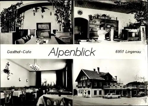 Ak Lingenau Vorarlberg, Cafe Alpenblick