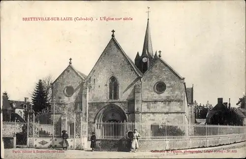 Ak Bretteville sur Laize Calvados, L'Eglise