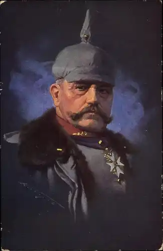 Künstler Ak Generalfeldmarschall Paul von Hindenburg, Portrait, Orden