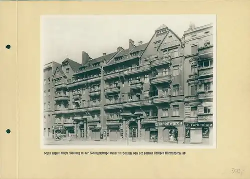 Foto Berlin Charlottenburg, Mietskaserne, Sickingenstraße, Geschäfte, Spar- und Bauverein