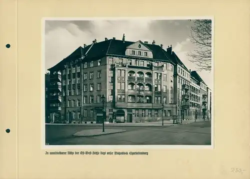 Foto Berlin Charlottenburg, Wohnblock, Ost West Achse, Spar- und Bauverein