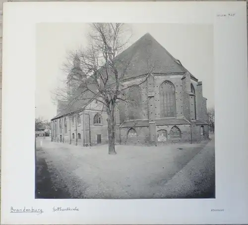 Riesen Foto Brandenburg an der Havel, um 1870, Gotthardkirche, Außenansicht
