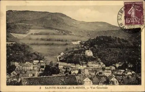 Ak Sainte Marie aux Mines Markirch Elsass Haut Rhin, Vue générale