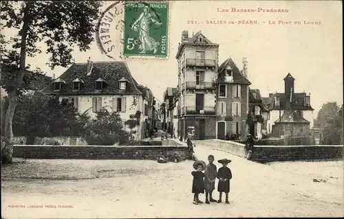 Ak Salies de Béarn Pyrénées Atlantiques, Le Pont du Loumé, Epicerie, Kinder