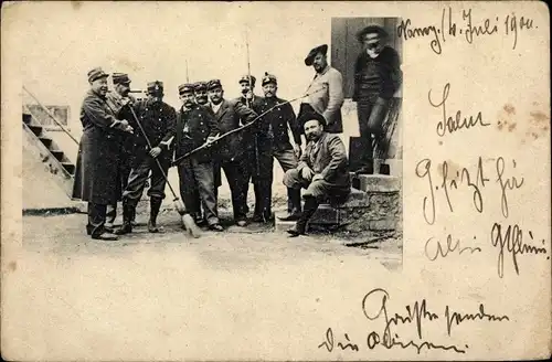 Foto Ak Nancy Lothringen Meurthe et Moselle, Französische Soldaten in Uniformen, Gruppenfoto