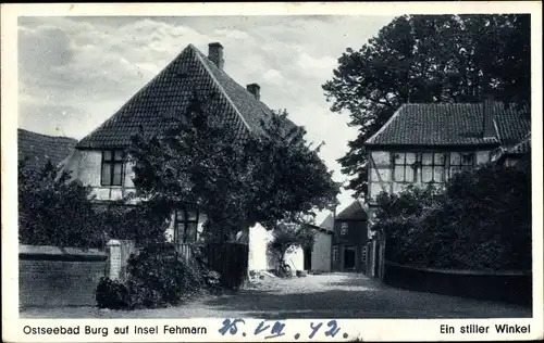 Ak Burg auf der Insel Fehmarn, Ein stiller Winkel