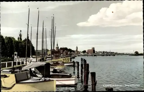 Ak Kappeln an der Schlei, Seglerhafen