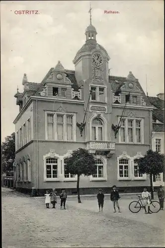 Ak Ostritz in Sachsen, Rathaus