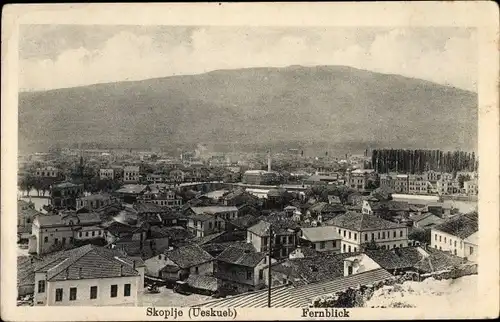 Ak Skopje Üsküb Mazedonien, Fernblick