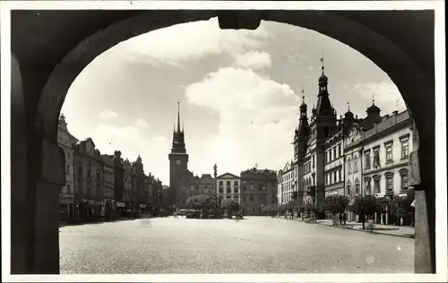 Ak Pardubice Pardubitz Stadt, Pernstynovo nam