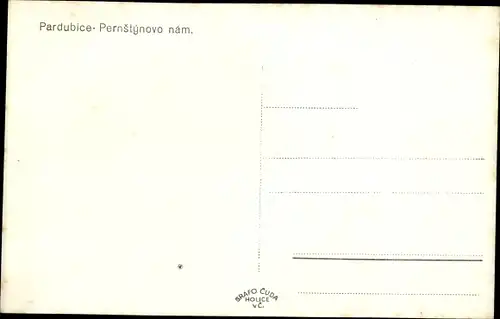 Ak Pardubice Pardubitz Stadt, Pernstynovo nam