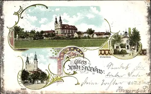 Litho Maria Lanzendorf Niederösterreich, Kirche, Kalvarienberg