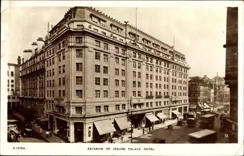 Ak London City, Exterior of Strand Palace Hotel