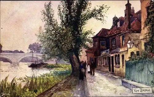 Künstler Ak Jotter, Kew London Borough of Richmond upon Thames, Kew Bridge