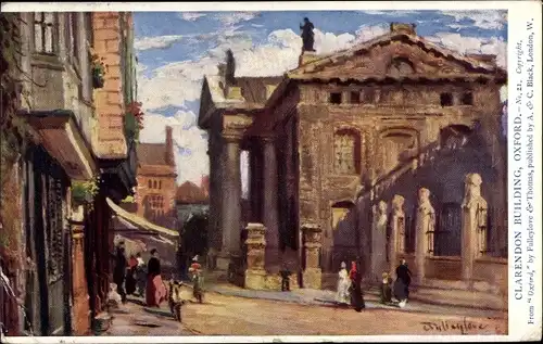 Künstler Ak Oxford South East England, Clarendon Building