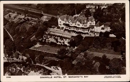 Ak St Magarets Bay South East England, Granville Hotel, Aerial View