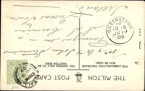 Passepartout Ak Walsall West Midlands, Market High Street, Church