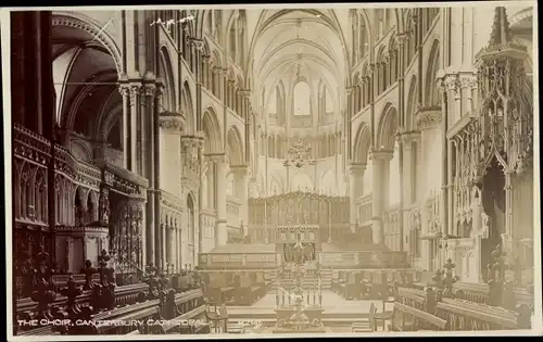 Ak Canterbury Kent England, The Chor, Cathedral