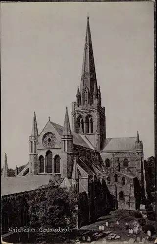 Ak Chichester South East England, Cathedral, Tuck