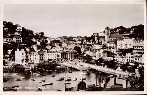 Ak Torquay Devon South West England, Inner Harbour