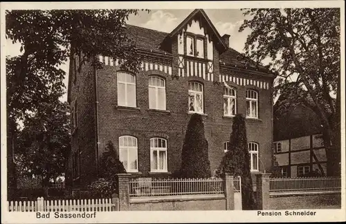 Ak Bad Sassendorf im Kreis Soest, Pension Schneider
