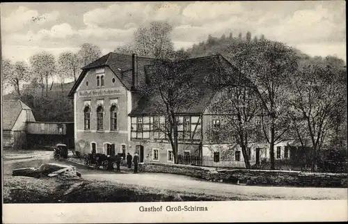 Ak Großschirma in Sachsen, Gasthof