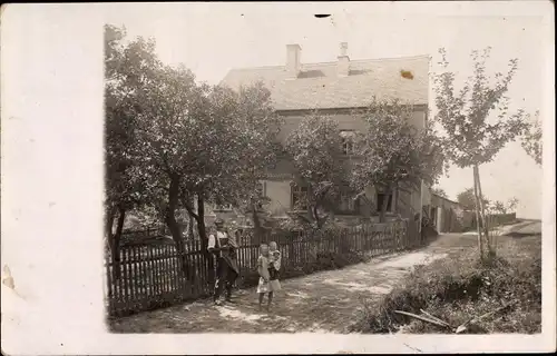 Foto Ak Etzoldshain Bad Lausick in Sachsen, Dorfstraße