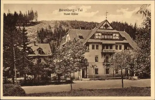 Ak Bärenburg Altenberg im Erzgebirge, Hotel Röber