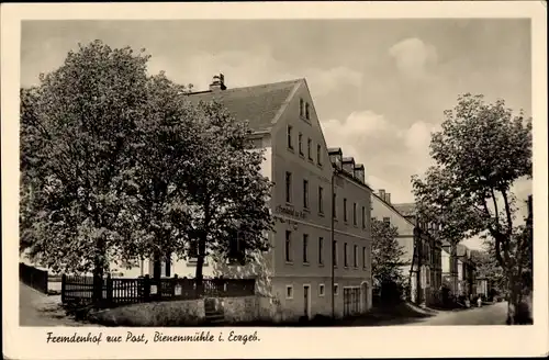 Ak Bienenmühle Erzgebirge, Fremdenhof zur Post