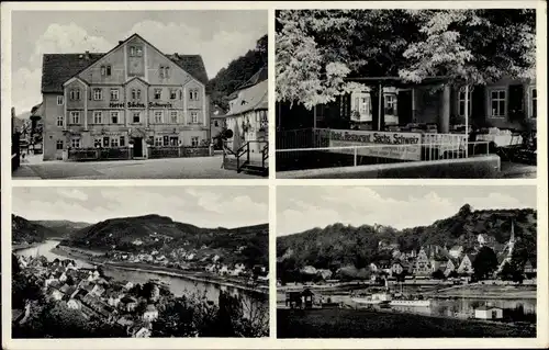 Ak Stadt Wehlen an der Elbe Sachsen, Röhringers Hotel Sächsische Schweiz