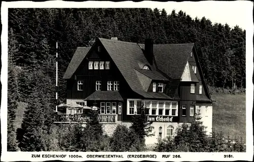 Ak Oberwiesenthal im Erzgebirge, Gasthaus Zum Eschenhof