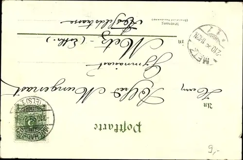 Ak Mulhouse Mülhausen Elsass Haut Rhin, Post, Neuquartierplatz, Teufelsturm