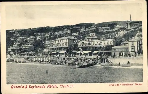 Ak Ventnor Isle of Wight England, Queen's and Esplanade Hotels